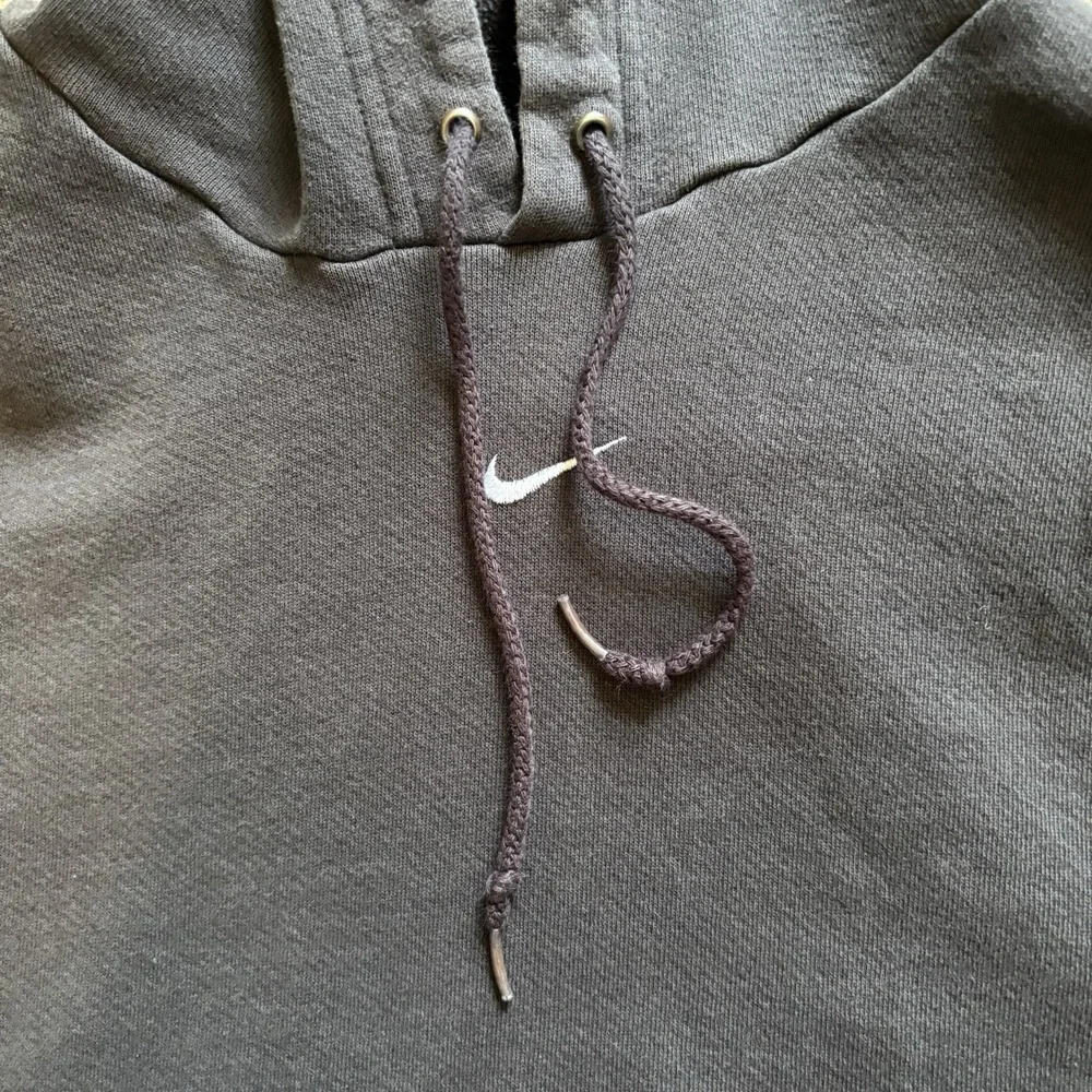 Vtg Nike Center Swoosh Hoodie Mens 2XL Black Pullover Faded‎ Travis Scott 90's